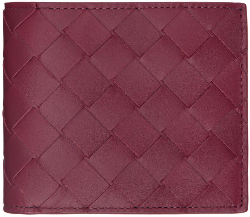 Bottega Veneta Burgundy Bifold Wallet Cover