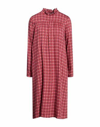 Niū Woman Midi dress Brick red Viscose Cover