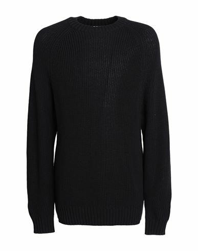 Topman Man Sweater Black Cotton, Acrylic Cover