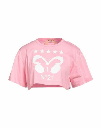 N°21 Woman T-shirt Pink Cotton Cover