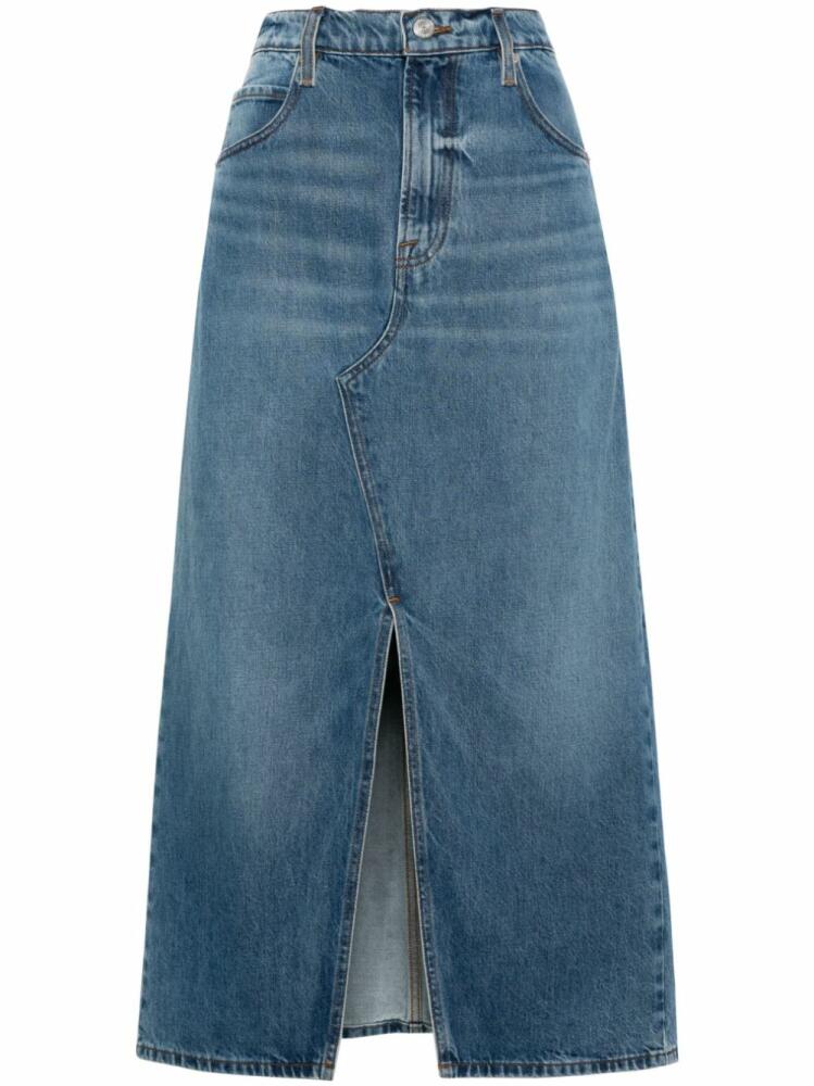 FRAME Midaxi midi denim skirt - Blue Cover