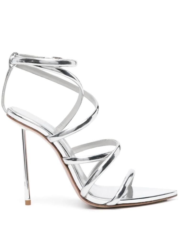 Le Silla Bella 120mm metallic sandals - Silver Cover