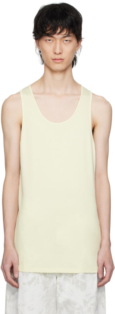 LEMAIRE Yellow Scoop Neck Tank Top Cover