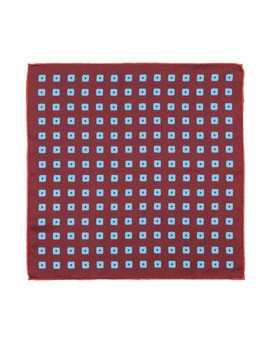 Franco Bassi Man Scarf Brick red Silk Cover