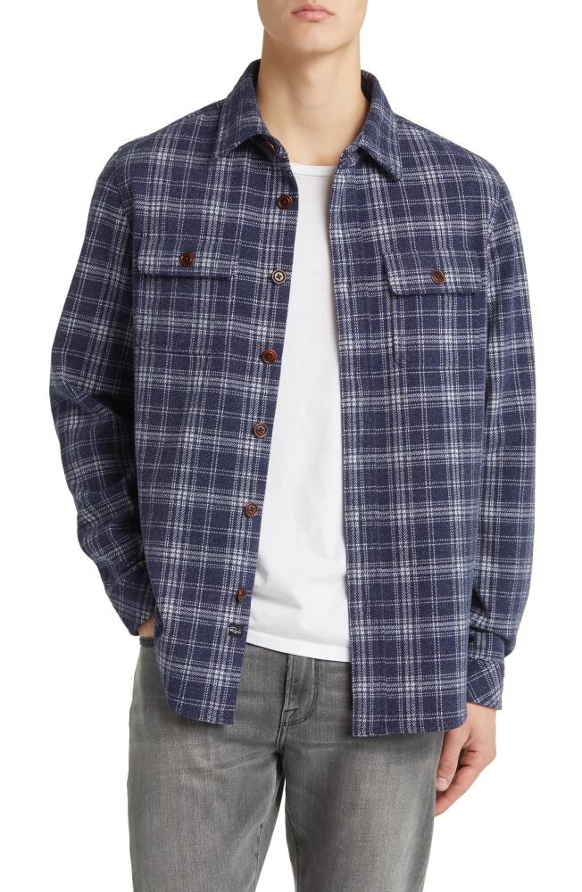 Rails Alder Plaid Brushed Flannel Shirt Jacket in Valley Frost Cover