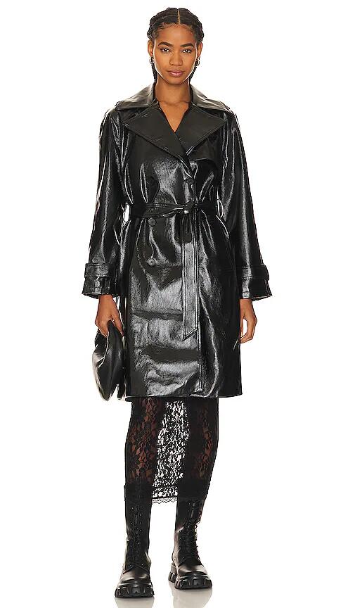 Steve Madden Ilia Trench Coat in Black Cover