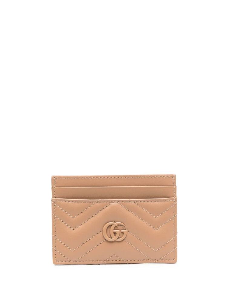 Gucci GG Marmont leather card holder - Neutrals Cover