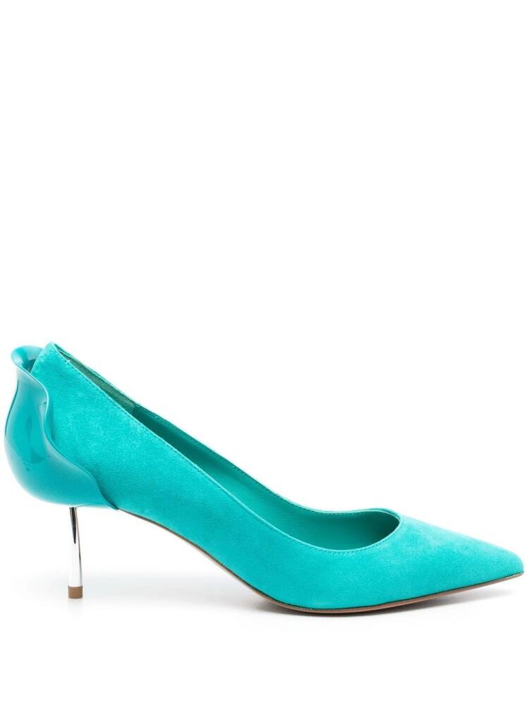 Le Silla Petalo 70mm pumps - Green Cover