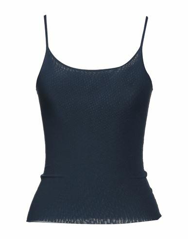 Emisphere Woman Tank top Navy blue Polyamide Cover