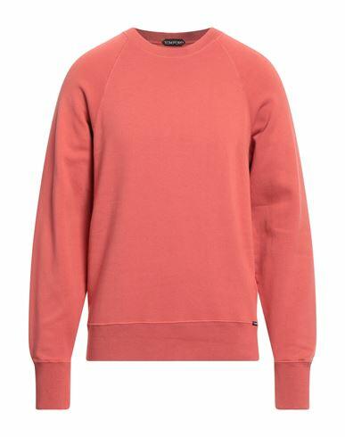 Tom Ford Man Sweatshirt Brick red Cotton Cover