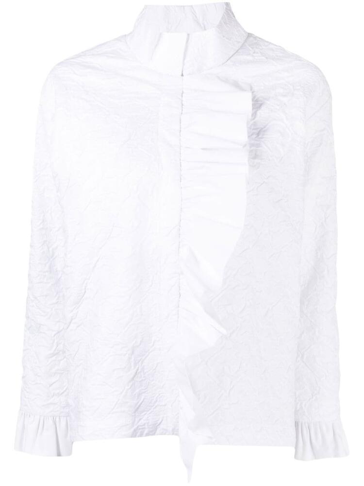 Bambah ruffle-detail long-sleeve shirt - White Cover