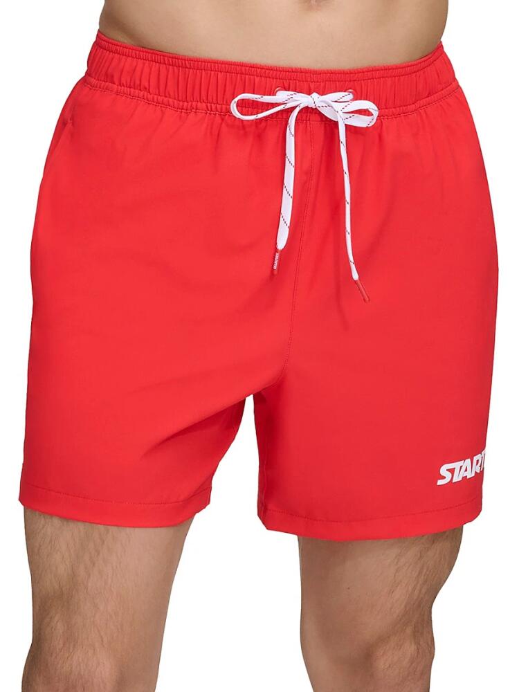 Starter Men's Regular Fit Drawstring Shorts - Red Cover