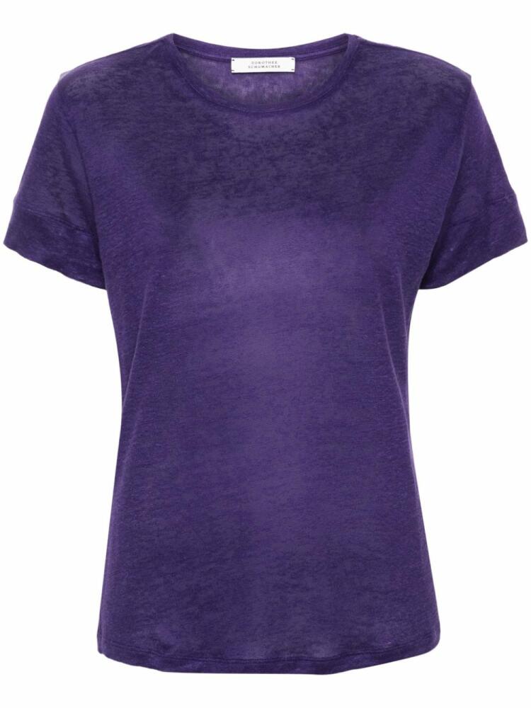 Dorothee Schumacher Natural Ease hemp T-shirt - Purple Cover