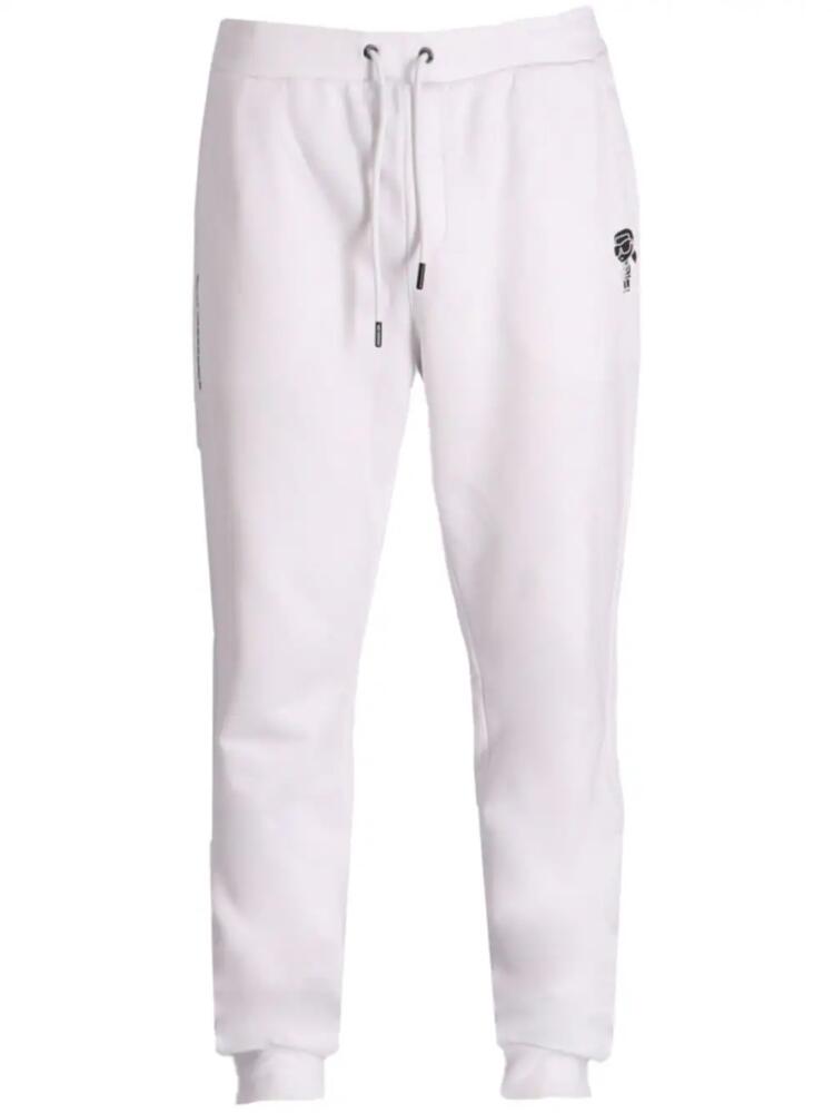 Karl Lagerfeld logo-print joggers - White Cover