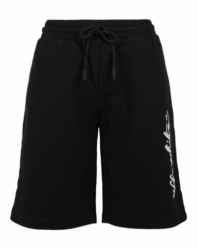 Off-white Painter Logo Sweat Shorts Woman Shorts & Bermuda Shorts Black Cotton Cover