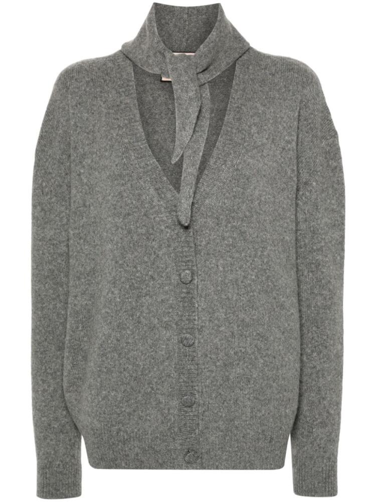 Plan C ribbed-knit cardigan - Grey Cover