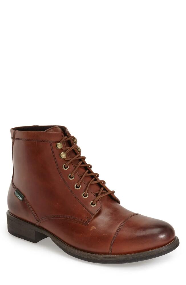 Eastland 'High Fidelity' Cap Toe Boot in Tan Leather Cover