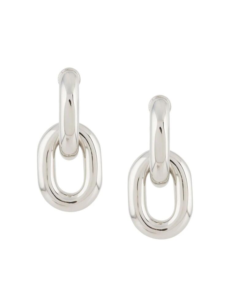 Rabanne chunky drop-chain earrings - Silver Cover