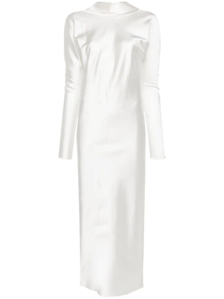 Sportmax Abazio satin maxi dress - White Cover