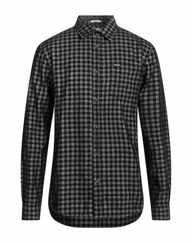 Wrangler Man Shirt Black Cotton Cover