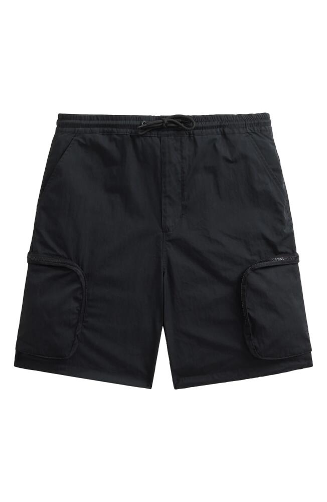 Alpha Industries Pull-On Cargo Shorts in Black Cover