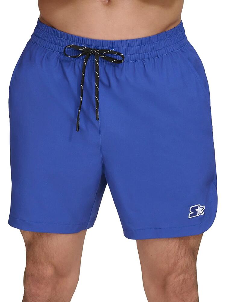 Starter Men's Solid Drawstring Shorts - Royal Blue Cover