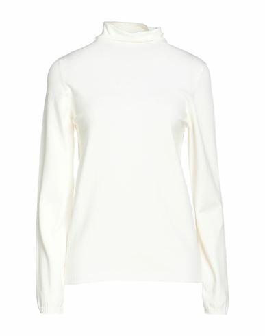 Twinset Woman Turtleneck Ivory Viscose, Polyester Cover