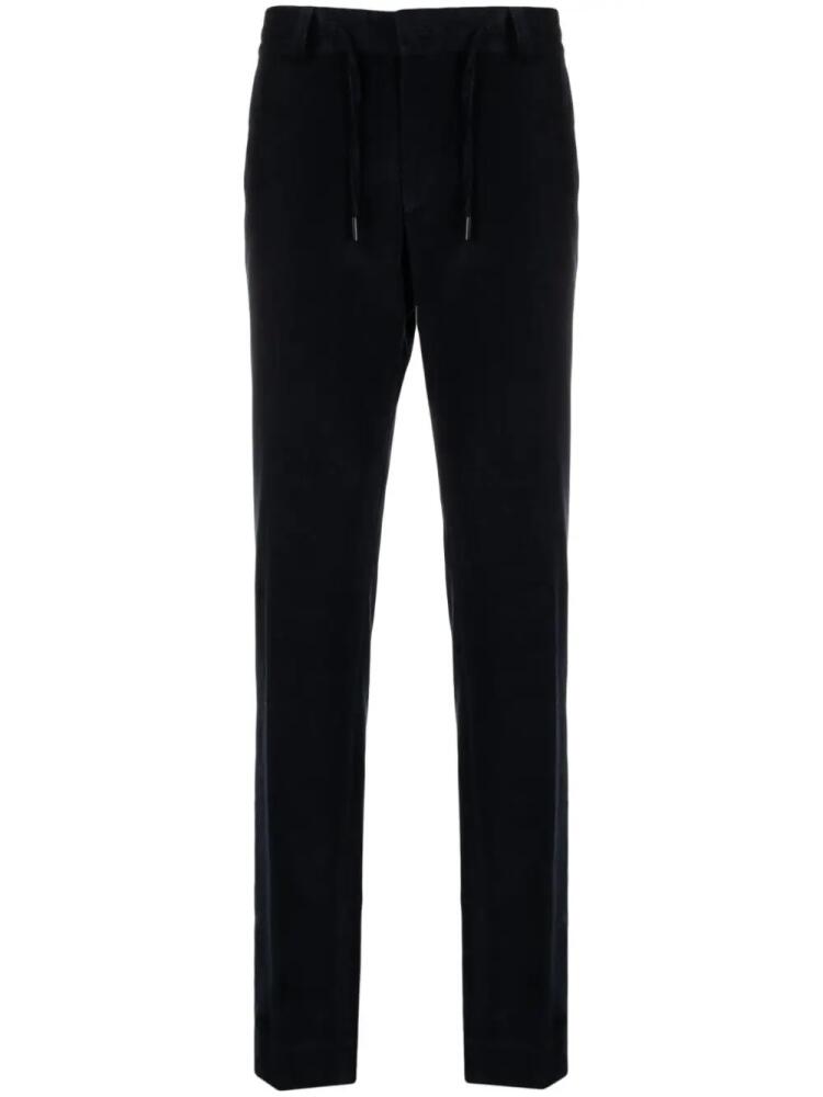 Karl Lagerfeld Pace drawstring slim-cut trousers - Blue Cover