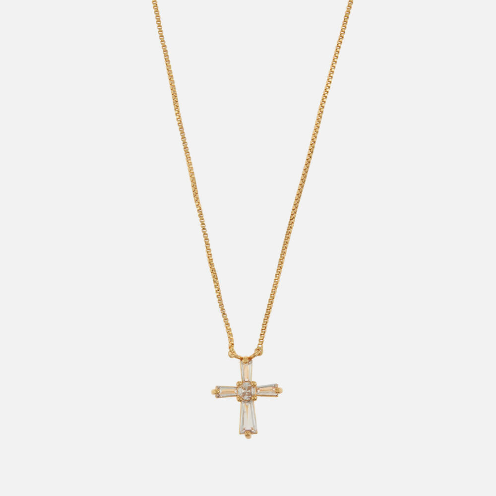 Crystal Haze Crystal Cross Gold-Plated Necklace Cover