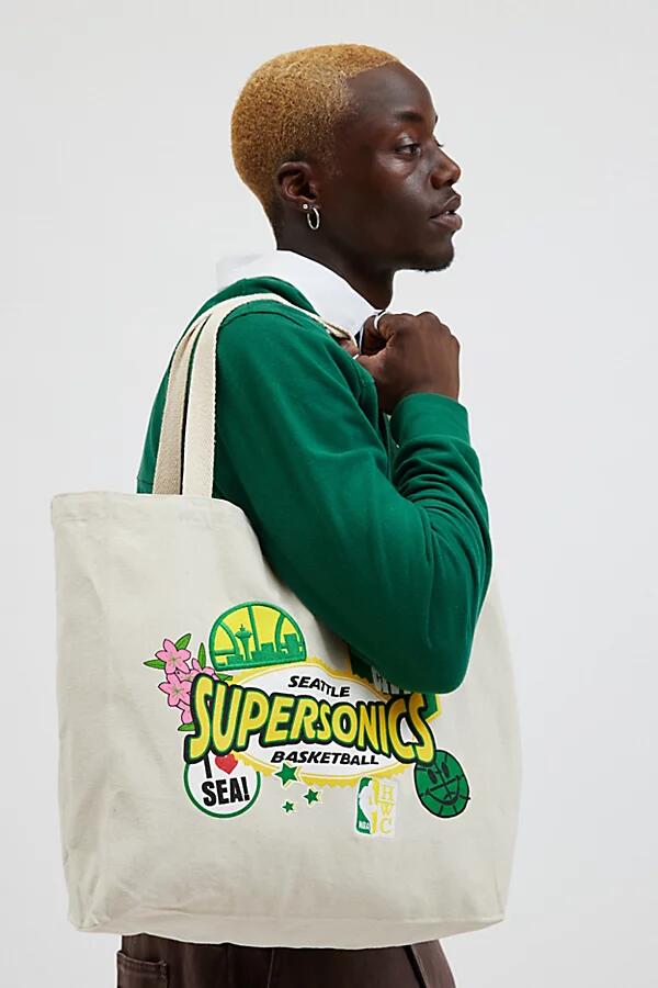 Mitchell & Ness NBA Patch Tote Bag in Green Cover