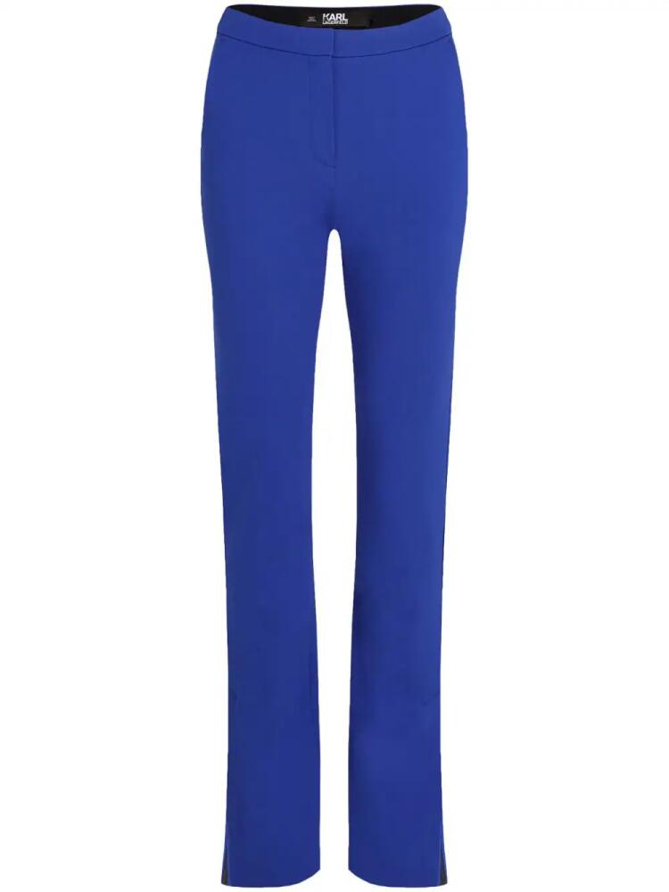 Karl Lagerfeld mid-rise tailored trousers - Blue Cover