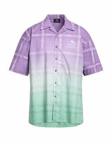 Mauna Kea Man Shirt Purple Cotton Cover