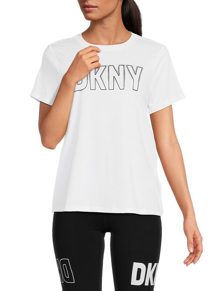 DKNY Women's Logo Tee - White Cover