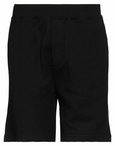 Dsquared2 Man Shorts & Bermuda Shorts Black Cotton, Elastane Cover