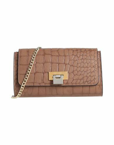 Visone Woman Cross-body bag Khaki Calfskin Cover