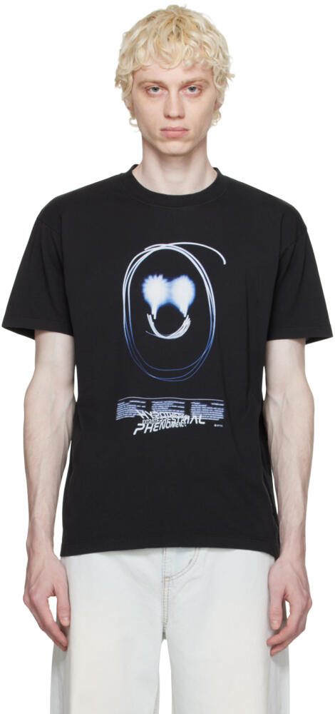 EYTYS Black Jay Smiley T-Shirt Cover