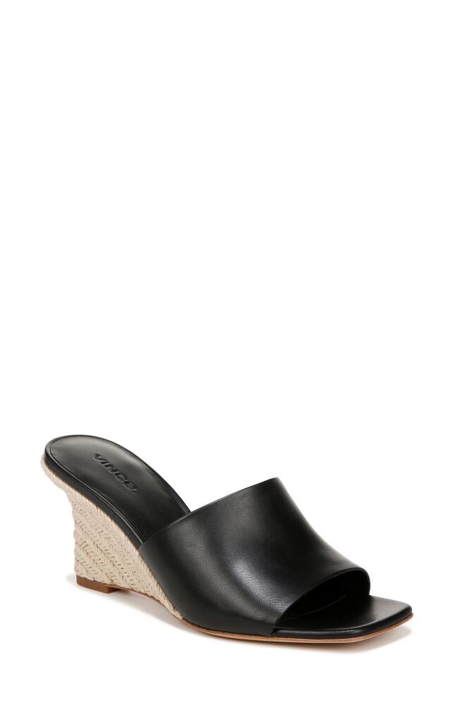 Vince Pia Wedge Sandal in Black 1 Cover