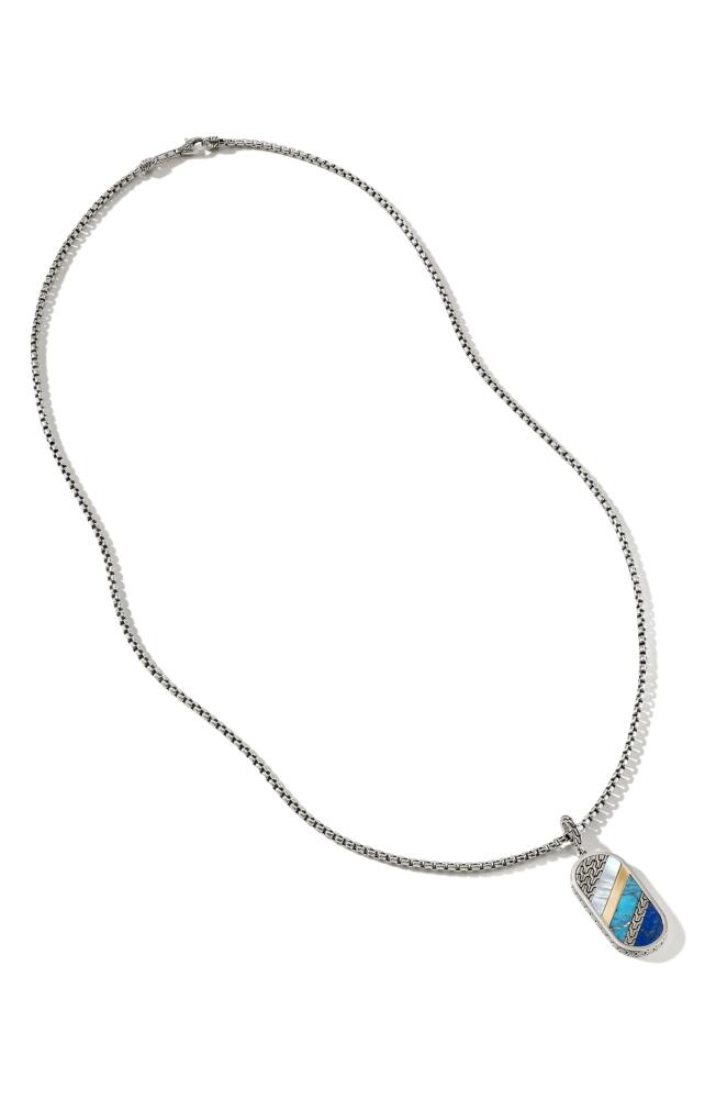 John Hardy Classic Chain Mixed Stone Pendant Necklace in Blue Cover