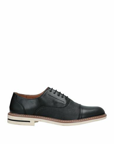 Tsd12 Man Lace-up shoes Black Soft Leather Cover