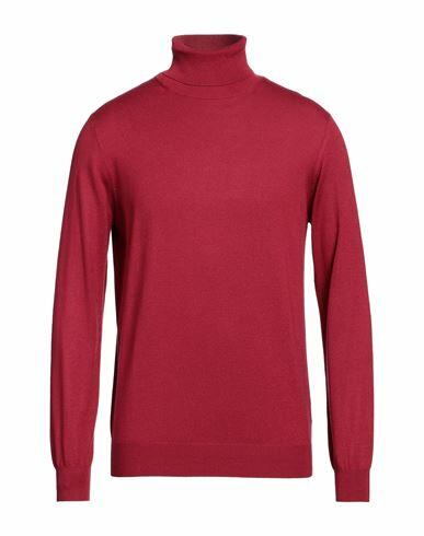 Kangra Man Turtleneck Burgundy Silk, Linen Cover