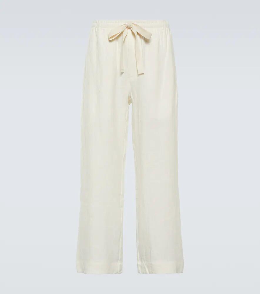 Commas Linen wide-leg pants Cover