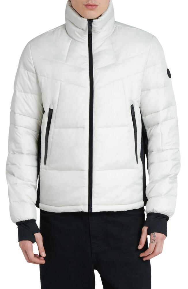 The Recycled Planet Company Racer Ripstop Puffer Jacket in Ice Grey Cover