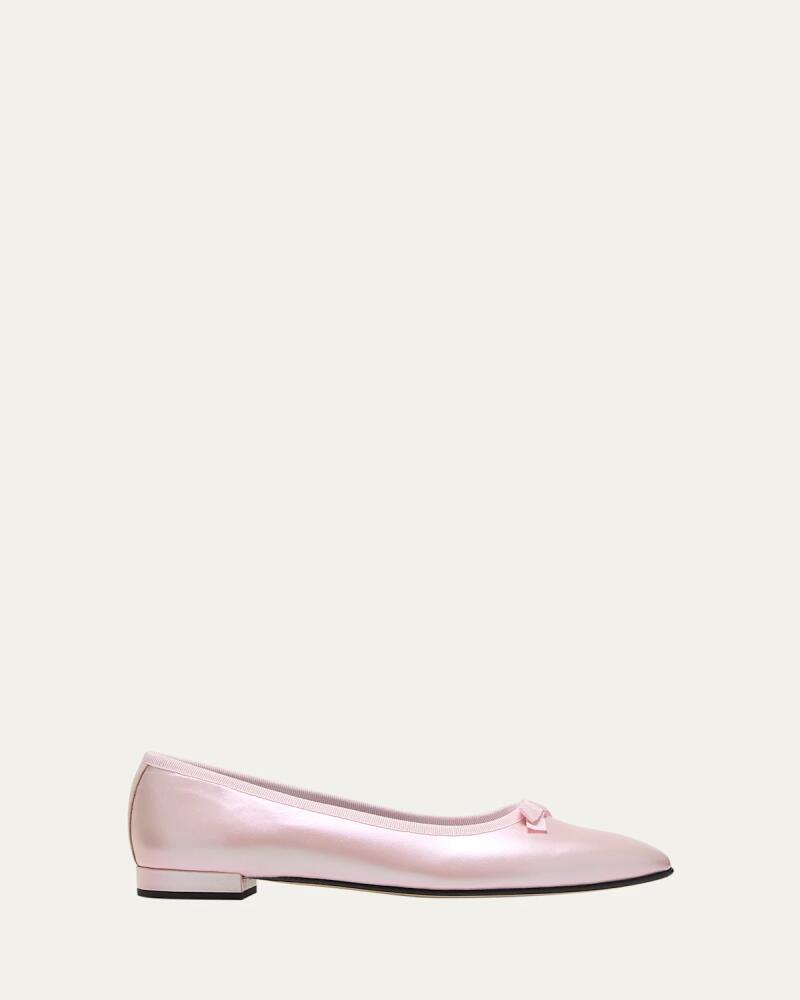 CAREL Metallic Bow Square-Toe Ballerina Flats Cover