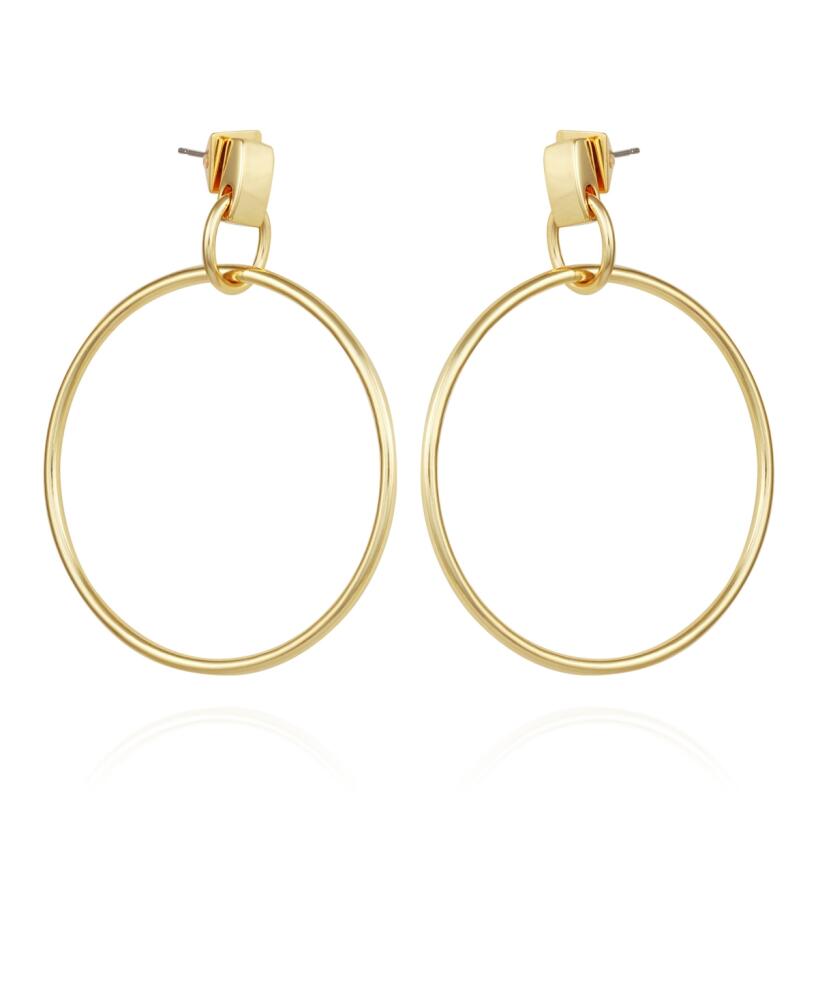 Vince Camuto Gold-Tone Hoop Drop Earrings - Gold-Tone Cover