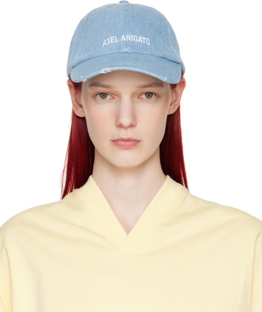 Axel Arigato Blue Block Distressed Cap Cover