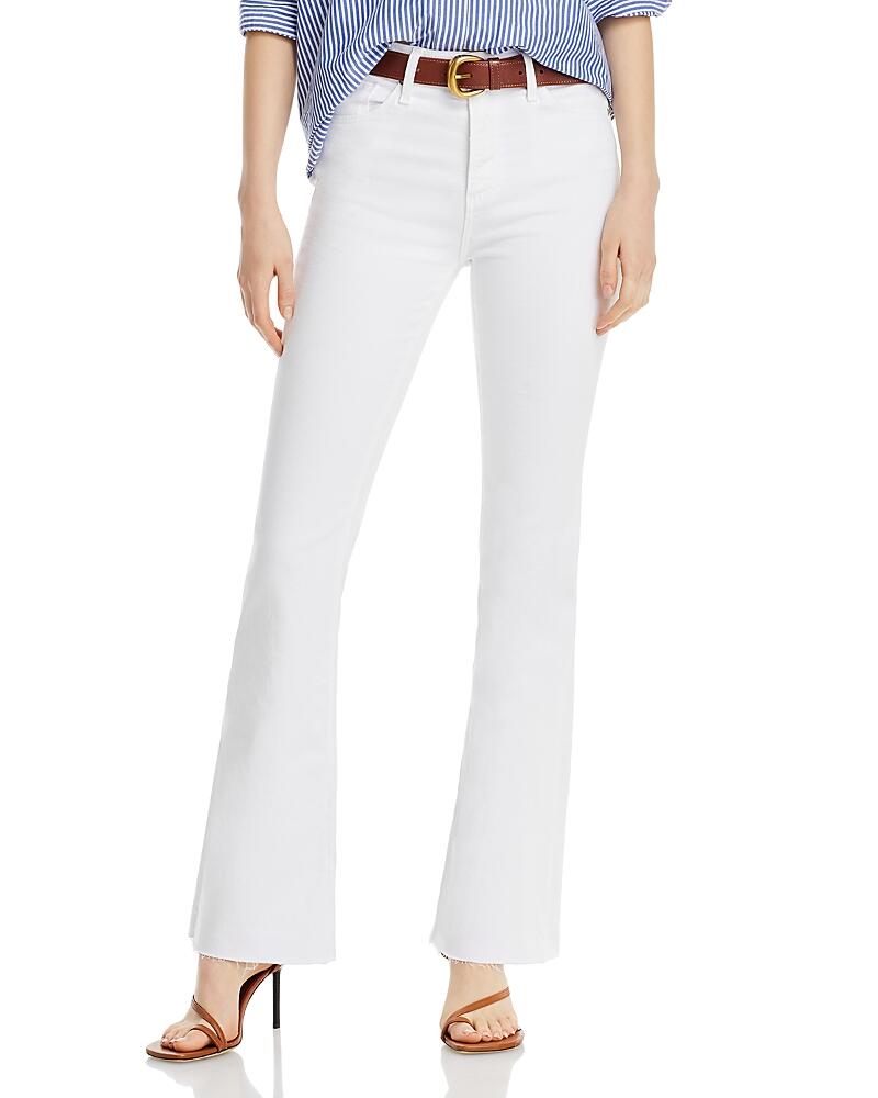 Ag Farrah High Rise Bootcut Jeans in Cloud White Cover