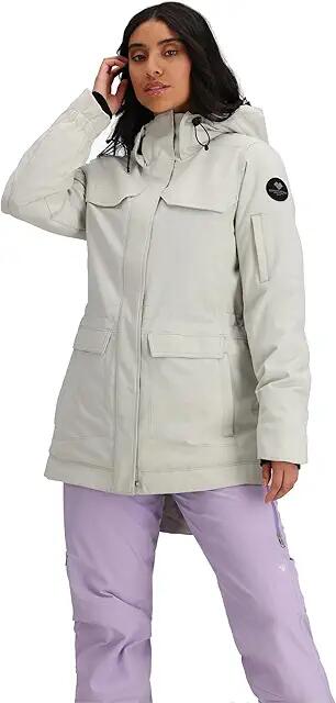 Obermeyer Celestia Jacket (Silver Linen) Women's Clothing Cover