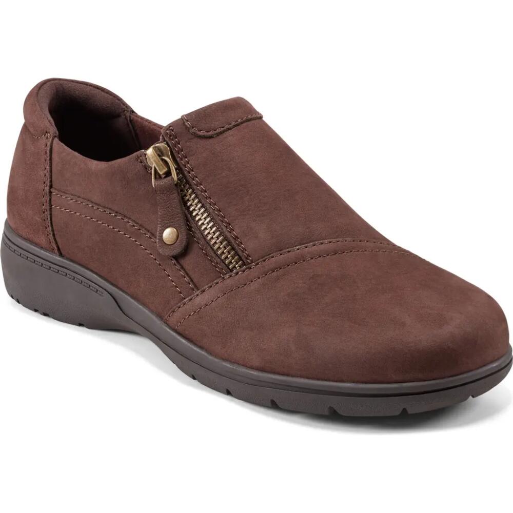 Rockport Hallie Zip Sneaker in Dark Brown Cover