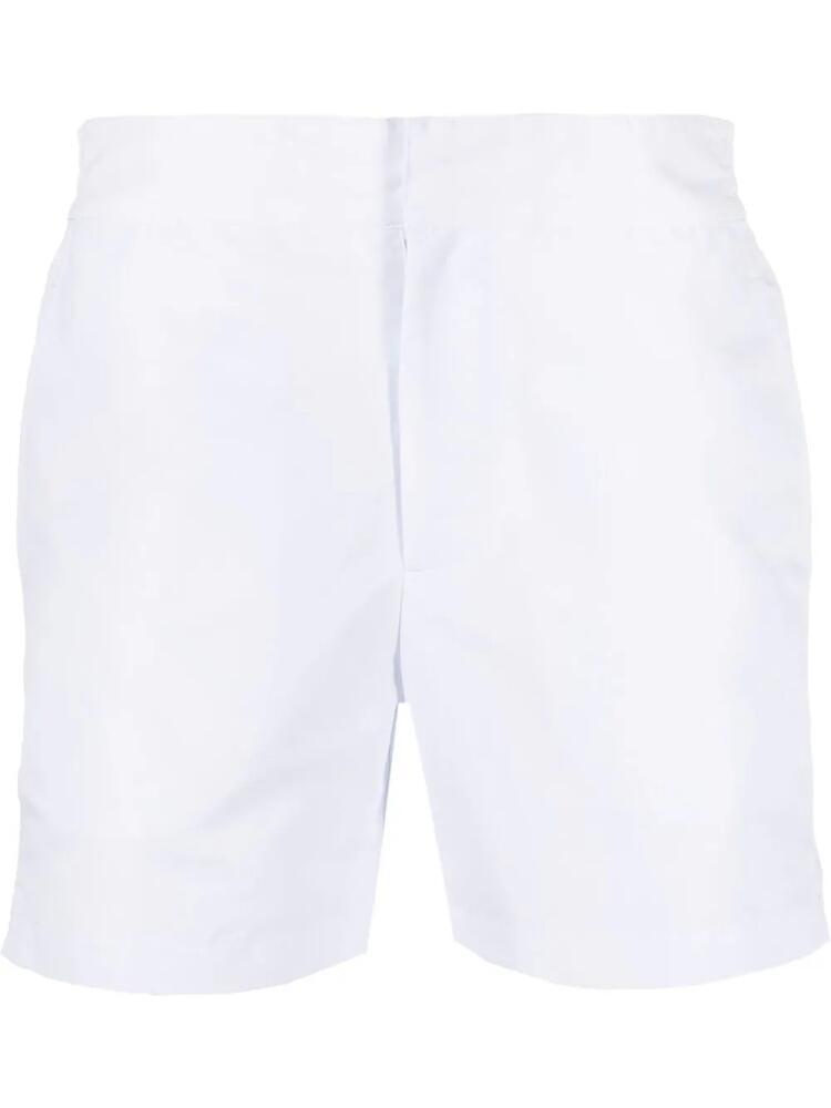 Frescobol Carioca straight-leg swim shorts - White Cover