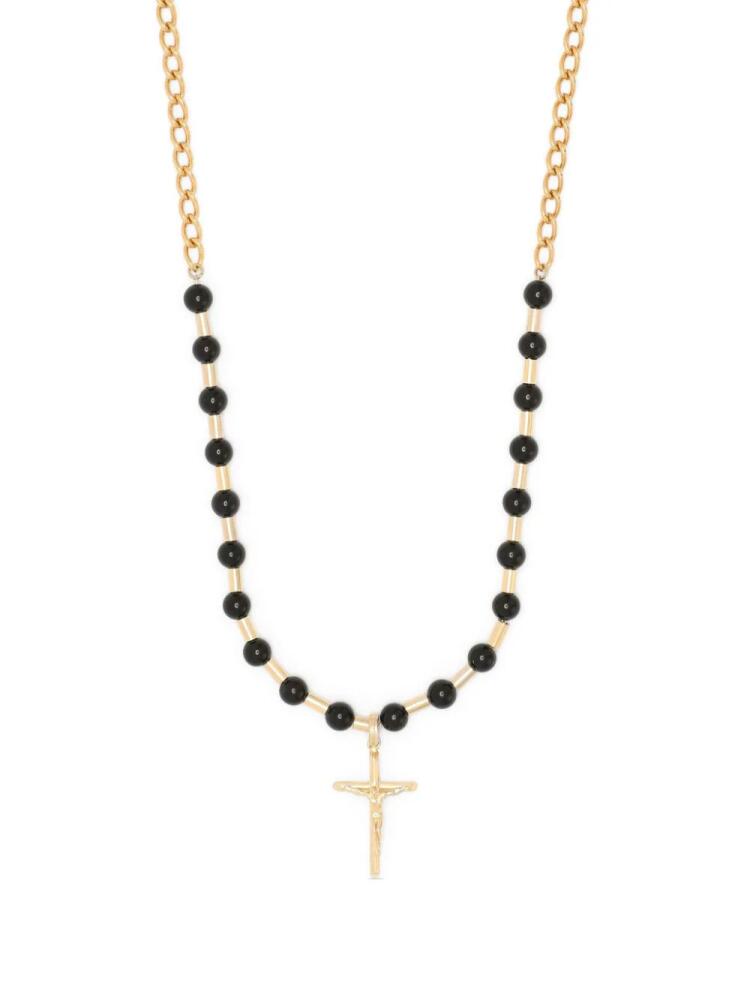 Dolce & Gabbana cross-pendant ball-chain necklace - Gold Cover